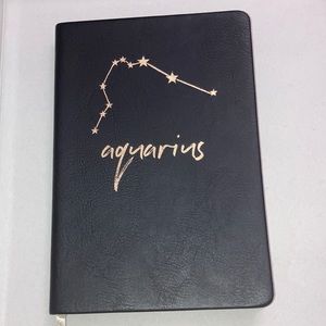 Aquarius Journal and pink pouch